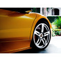 Satin Metallic Yellow Car Wrap Vinyl