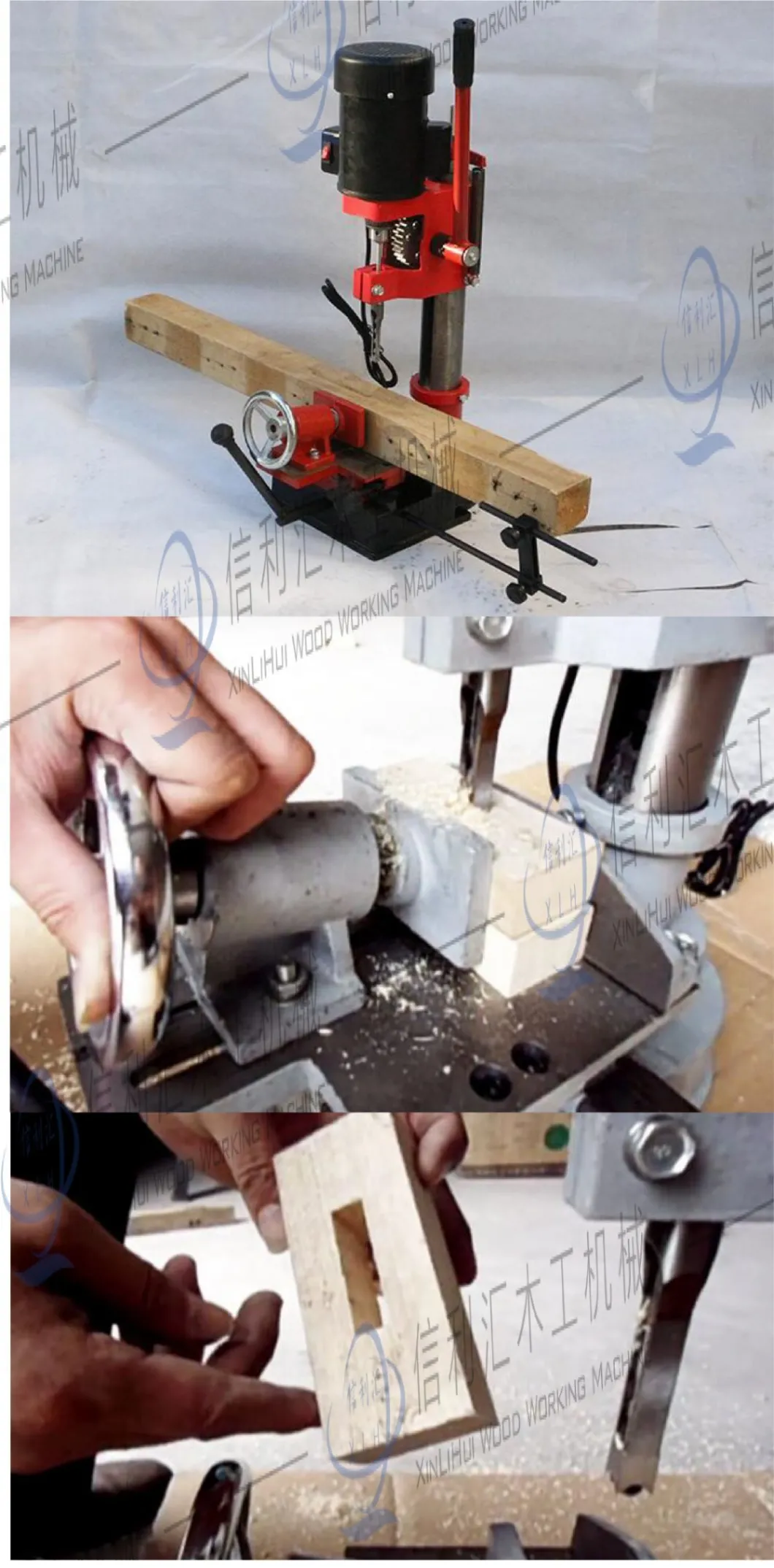 Woodworking Smashing Machine Square Hole Machine Square Eye Machine Square Hole Drilling Eye Machine Opening Machine Square Hole Drilling and Drilling Machine