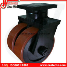 16 Inch Overweight Duty Caster with Dual Good PU Wheel