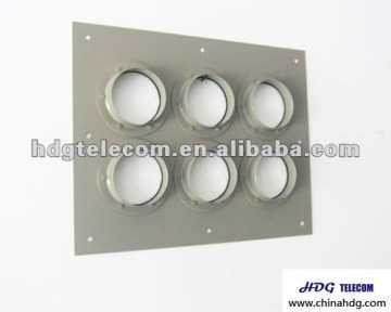 Feeder cable wall entry plate