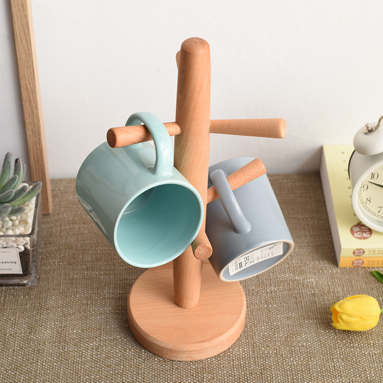 Организатор для кружки из натурального бамбука для чая Tea Natural Bamboo Mug Organizer