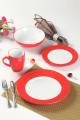 RED DINNER TABLEWARE