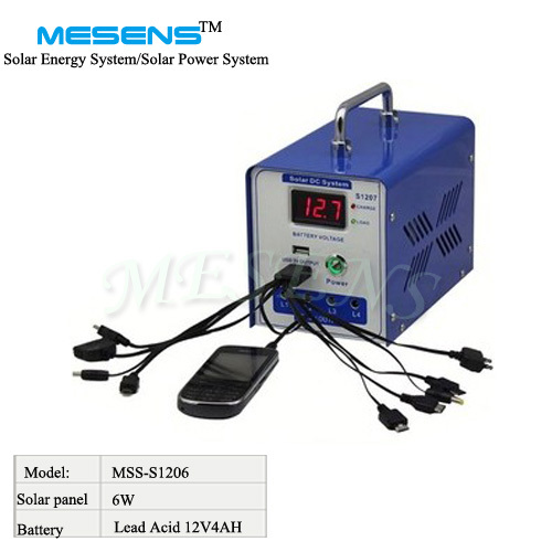 with LCD New Solar Light Generator 6W Solar Power Generator