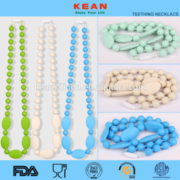 New Arrived Safety Baby Silicone Teething Necklace Wholesale
