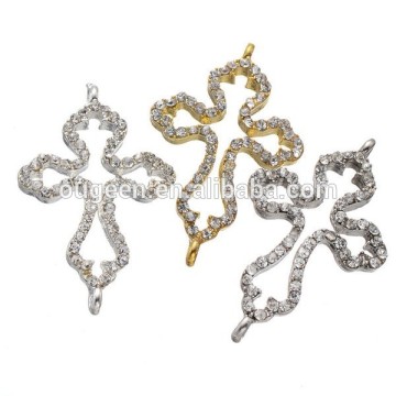 Zinc-alloy charm for bracelet & necklace cross charm metal pendant