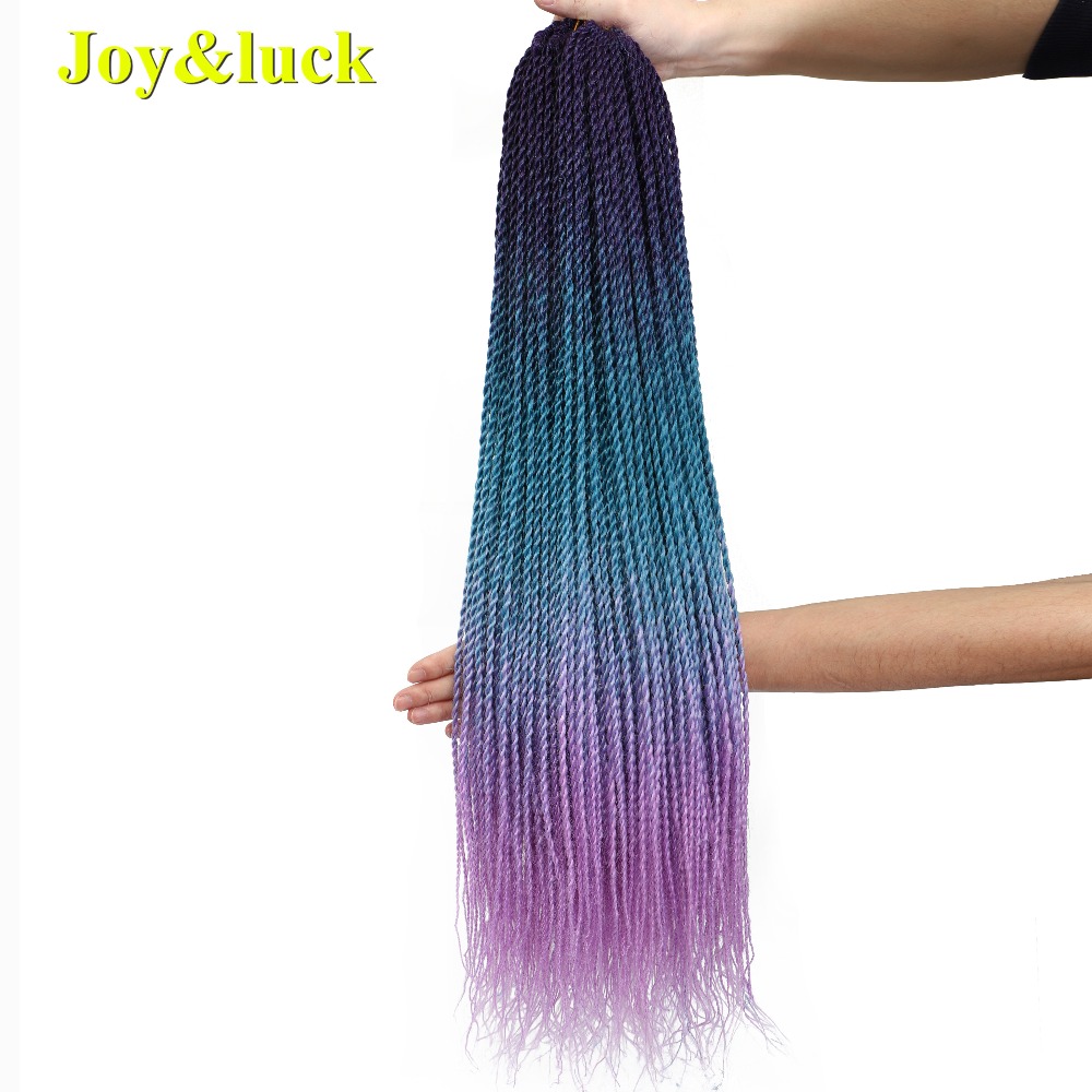 Wholesale Price Ombre Colors OME 2X Braiding Hair for Women 24inches Long Twist Braids Synthetic Braiding Hair Extentions