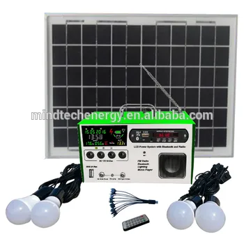 new solar lighting kit with LCD screen and fm radio