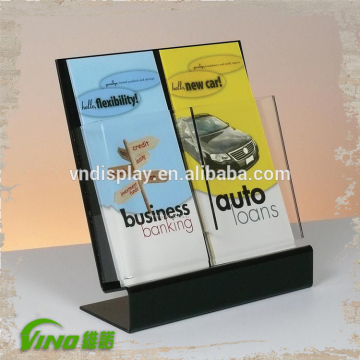 Custom Acrylic Brochure Holder Rack Displays , acrylic tabletop brochure display