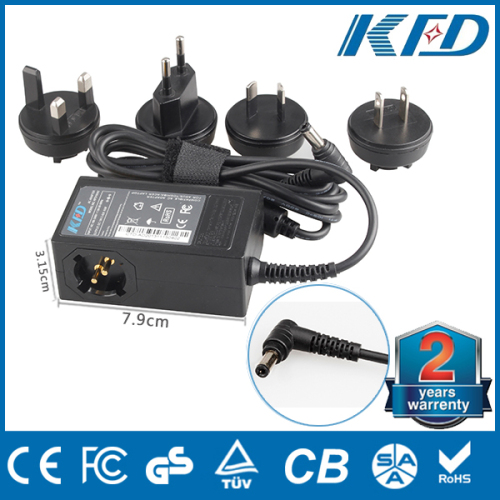 Exchangeable AC Plug Switching Power Adapter 19V 3.42A