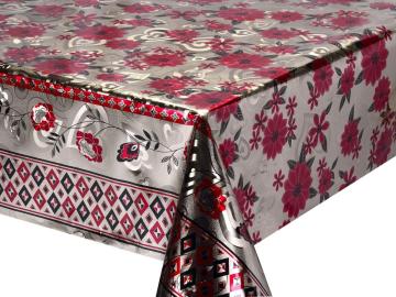 Double Face Emboss printed Gold Silver Tablecloth Jysk