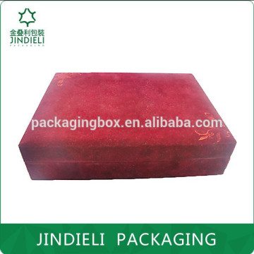 dark red velvet beauty cosmetics box packaging