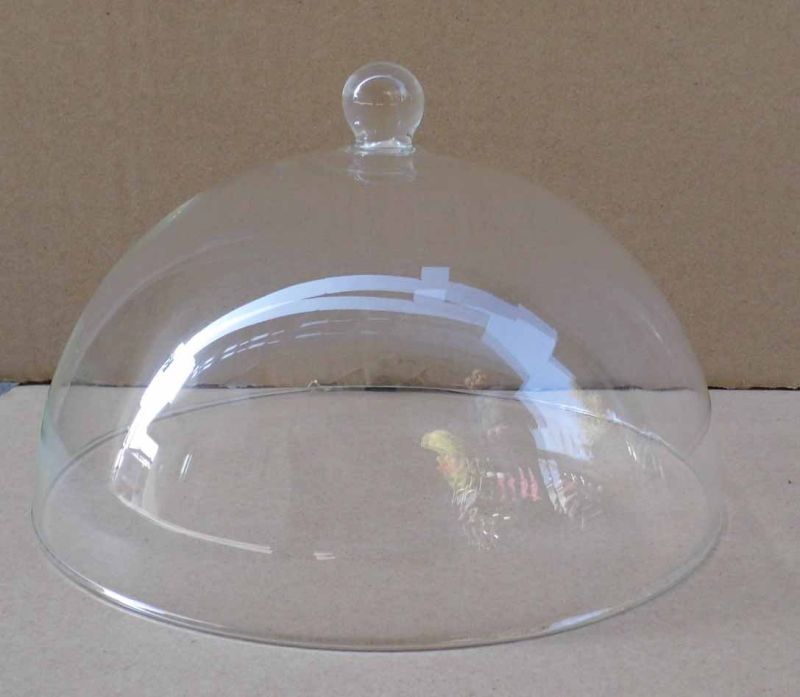 2015 New Fashion Handmade Clear Glass Cake Dome