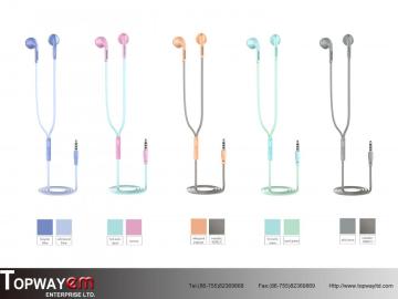 Portable Wired earplugs on-ear