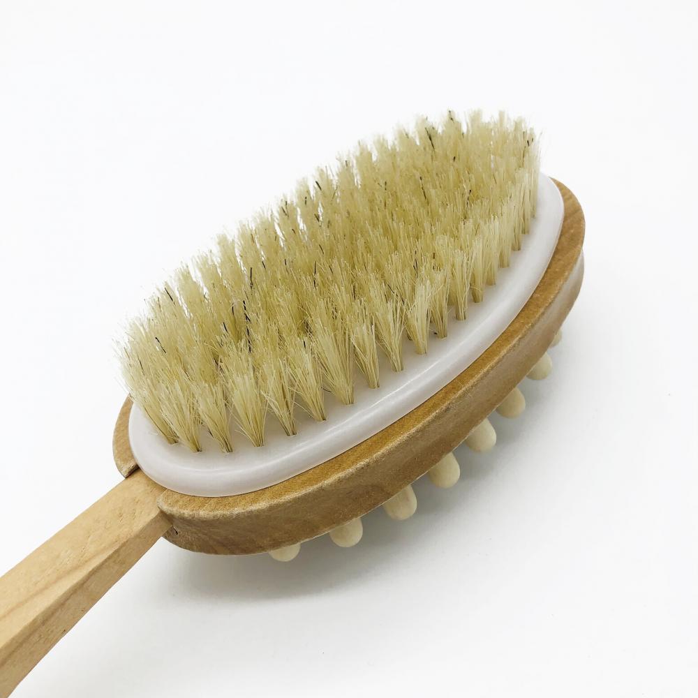 Long Handle Bath Brush With Plastic Spacer Real Picture Jpg