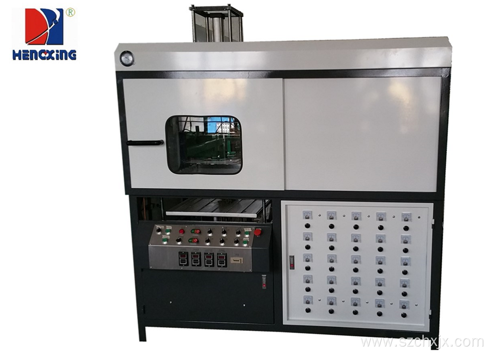 Automatic furnace plastic tray vaccum forming machine