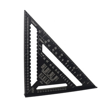 Aluminum Rafter Square Triangle Ruler with Metric and Imperial Double Printing for Engineers - 7'/12'' and Hot Spot Sales