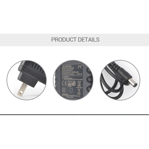 US EU 9v 1a wall mount adapter