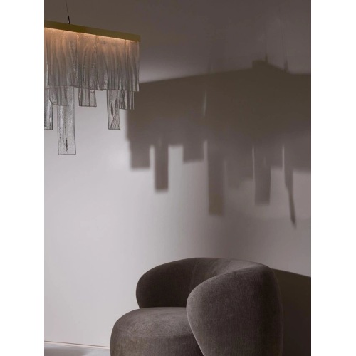 Iluminação de vidro de decoração minimalista contemporânea