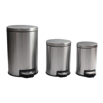 Stainless steel pedal bin fireproof