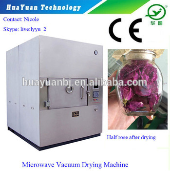 Batch Type Microwave Vacuum Drying Machine / Rose Petal Dryer