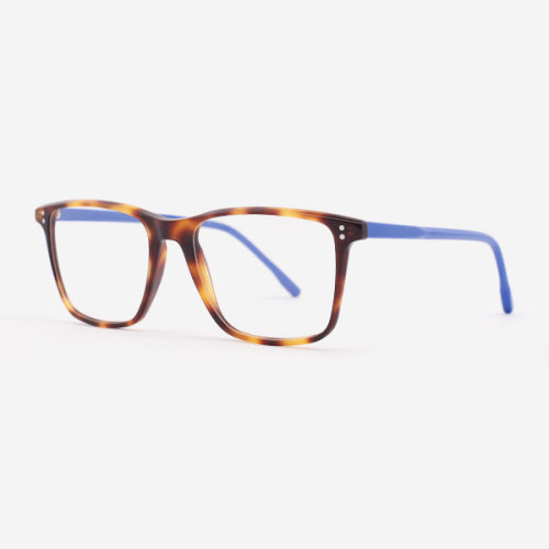 Super thin Square Acetate Male's Optical Frames