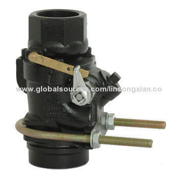 Petrol station fuel dispenser cut-off valve