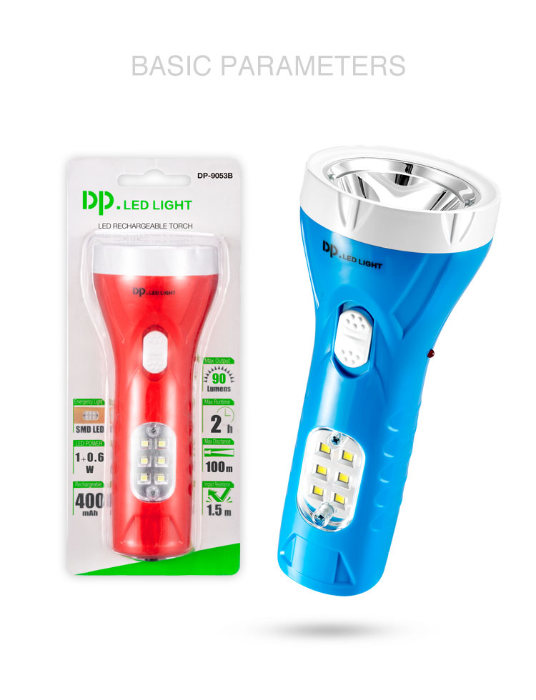 6-detail-Rechargeable LED Flashlight Torch with Side Light and Built-in Charger-9053B 6-detail-Rechargeable LED Flashlight Torch with Side Light and Built-in Charger-9053B
