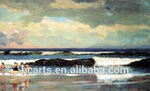 Modern sea scenery , famous beach paintings for wall decoration