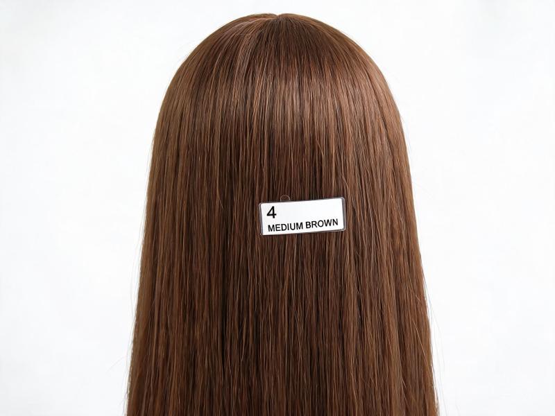 Medium Brown Straight Lace Front Wig Human Hair