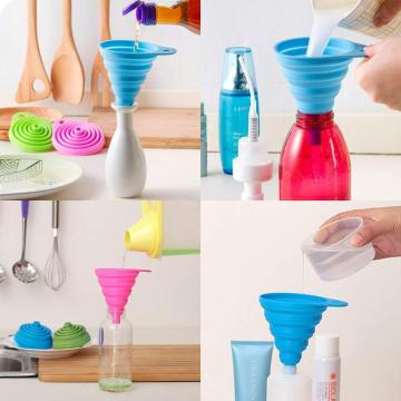 Imbuto pieghevole in silicone pieghevole essenziale per cucina