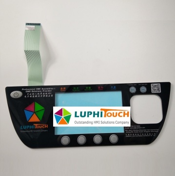 Rubber Keypad LGF Backlighting Membrane Switch