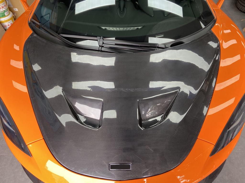 for McLaren 540C 570S 600LT 2015-2019 Prepreg Carbon Fiber Front Bonnet Hood Engine Cover