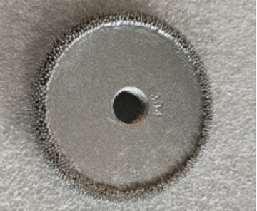 Pin tire buffing wheel steel grinding