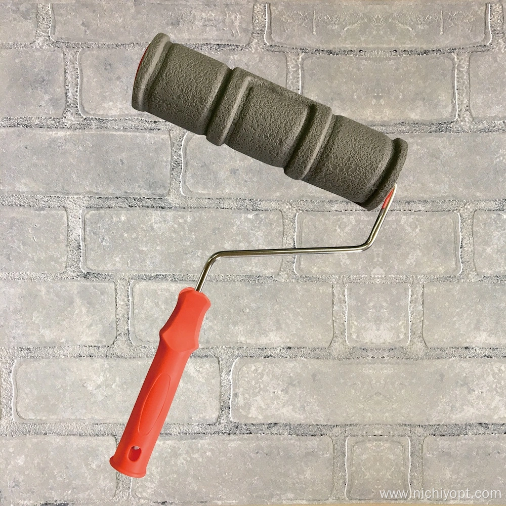 Nichiyo 8" Patterned Paint Roller – Classic Brick Embossing Texture Roller For Wall Decoration (2206TS)