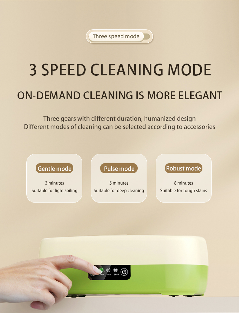 Multi-Function Makeup Tools Jewelry Cleaner Glasses Cleaning Box High Frequency Ultrasonic Cleaner