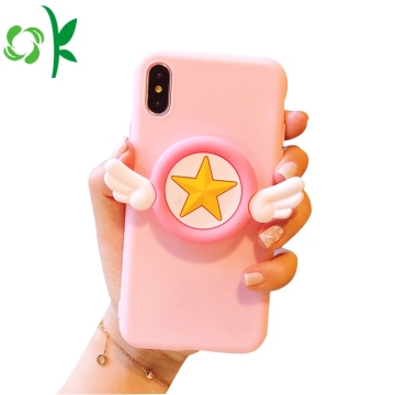 Silicone Phone Case Pink Star Game Phone Case