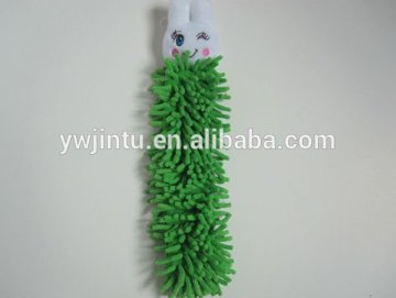 Green Color Chenille Decorative Hand Towel Microfiber Towel