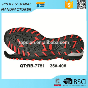 Hot Comfortable Rubber Sneaker Synthetic Rubber Soles Heated Soles