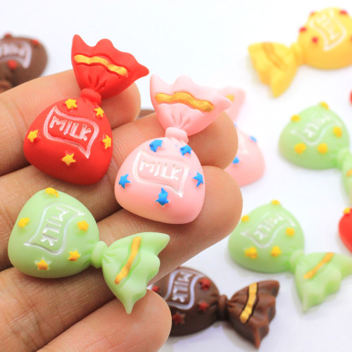 Popular Chocolate Candy Shaped Flatback Beads Slime DIY Juguete Decoración Teléfono Shell Adornos Cuentas Encantos