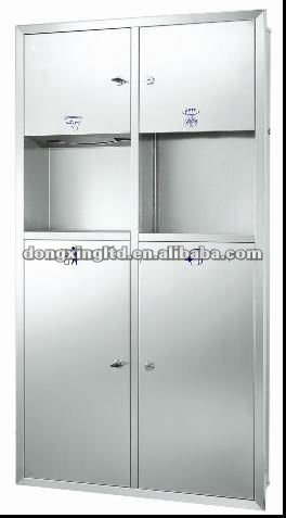 Stainless steel paper towel dispenser & hand dryer & waste bin & storage bin