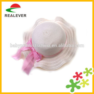 Cute baby /children paper straw hat/kids straw caps Baby girl Hat with Bow straw hat