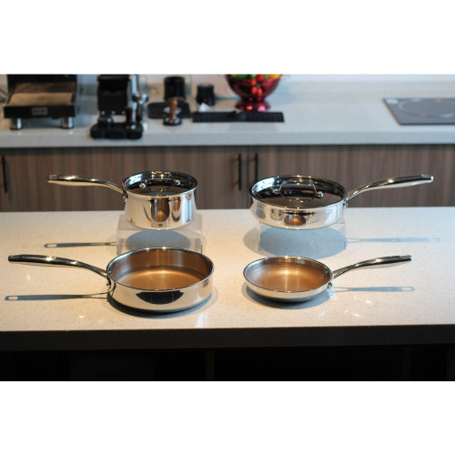 tri-ply cookware cooking pans saute pan