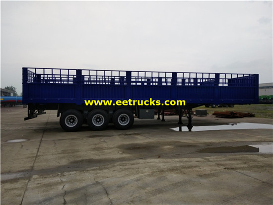 3 Axle 30ton Box Cargo نصف مقطورة