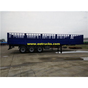 3 essieux 30ton Box Cargo semi-remorques