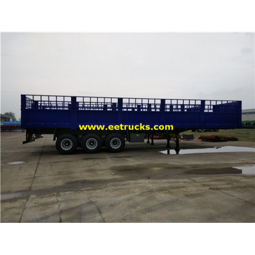 3 essieux 30ton Box Cargo semi-remorques