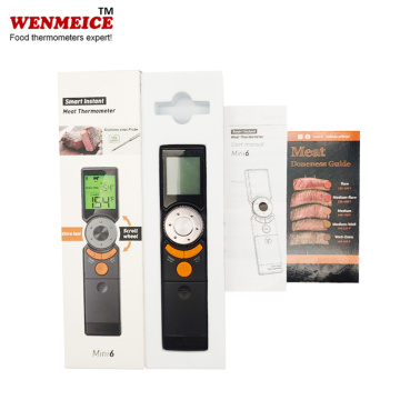 Thermomètre de barbecue de viande de dinde à rétroéclairage multiple avec clé de rotation