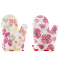 Printed silicone cotton gloves - short