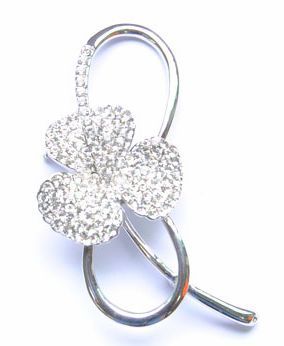 Simple antique filled in diamond china wholesale brooch