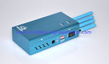 Jammer ?????? Blue High Power Fans Portable Gps L1 / L2 / L3 / L4 / L5 Cellular Signal Jammer For Concert Hall