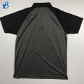 black collar and short sleeve grey polo shirts